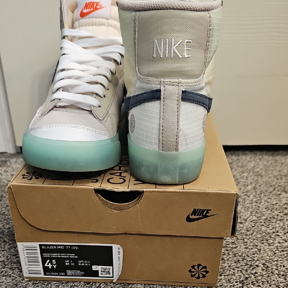 Nike Blazer Mid 77 with White and Blue Accents